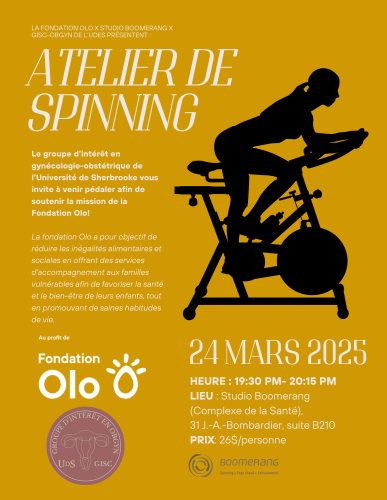 Participation activité de spinning